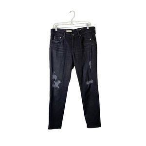 AG Adriano Goldschmied The Beau Slouchy Skinny Distressed Designer Jeans Size 28